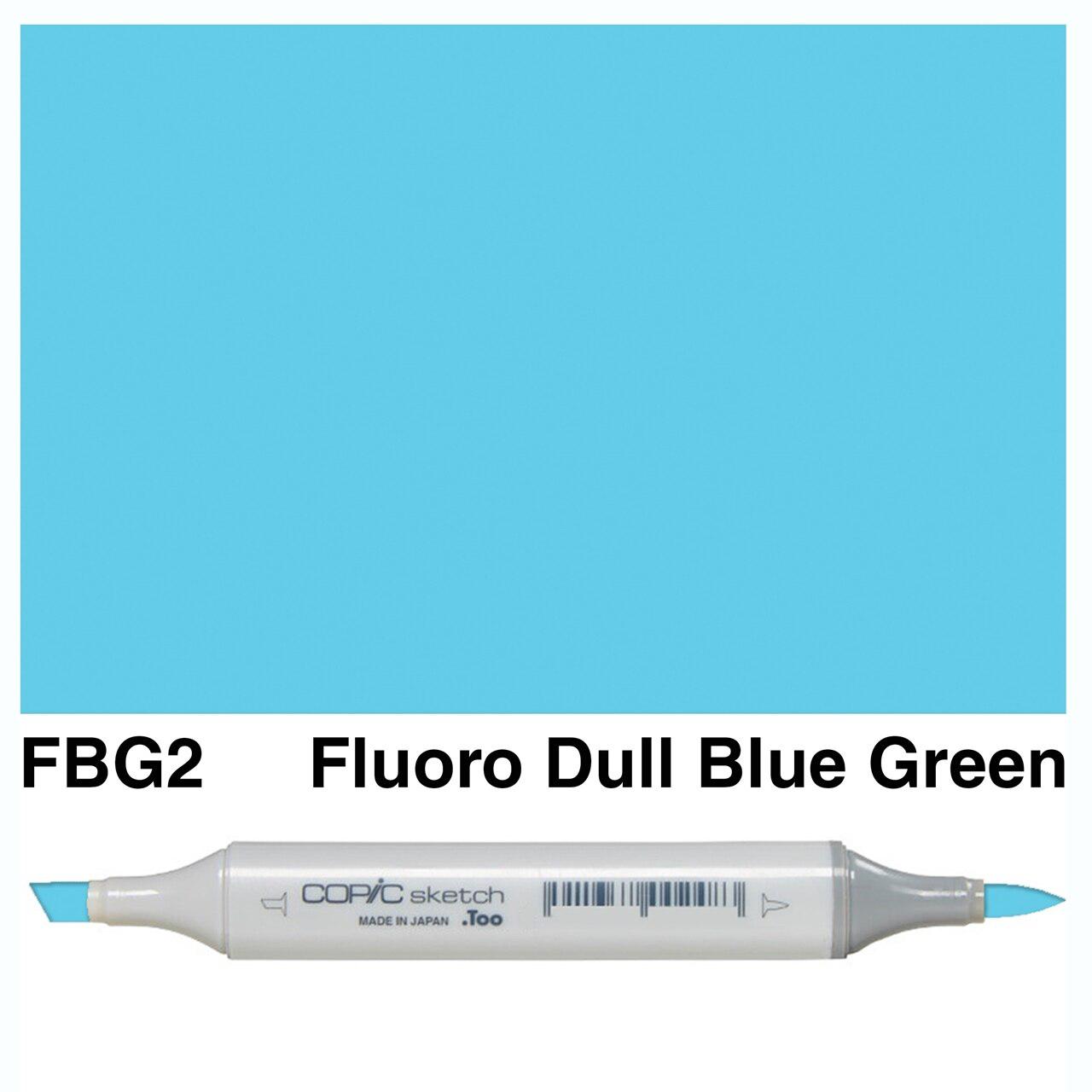 Copic - Sketch Marker - Fluorescent Blue Green - FBG-ScrapbookPal