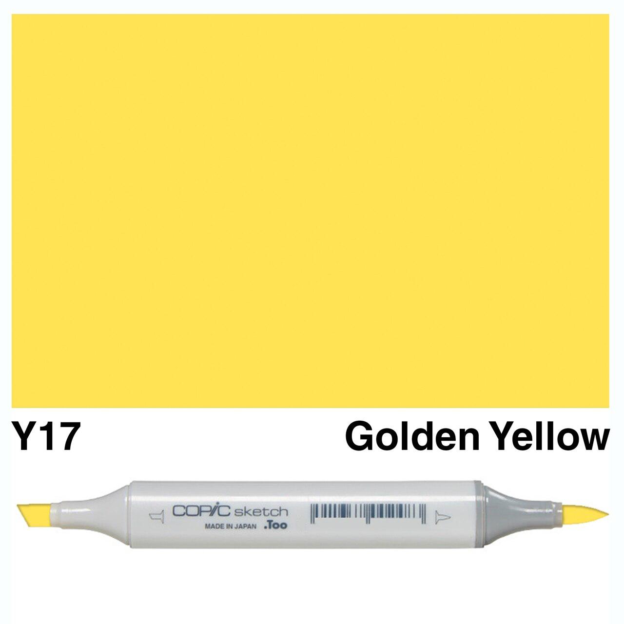 Copic - Sketch Marker - Golden Yellow - Y17-Copic Markers-ScrapbookPal