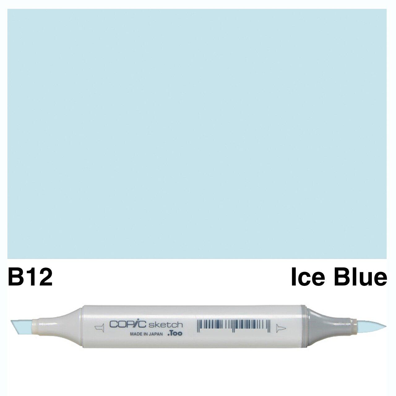 Copic - Sketch Marker - Ice Blue - B12-ScrapbookPal