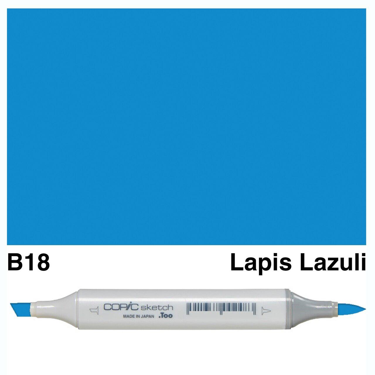 Copic - Sketch Marker - Lapis Lazuli - B18-ScrapbookPal