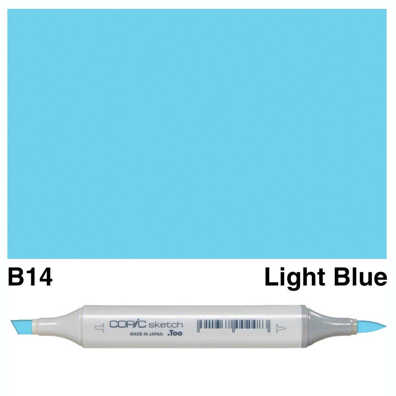 BLUEページ　SCL-143/CG Copic - Sketch Marker - Light Blue - B14 – ScrapbookPal