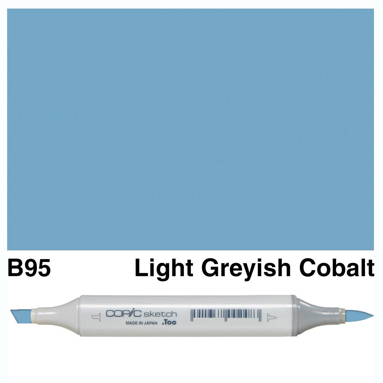 Copic - Sketch Marker - Light Grayish Cobalt - B95-ScrapbookPal