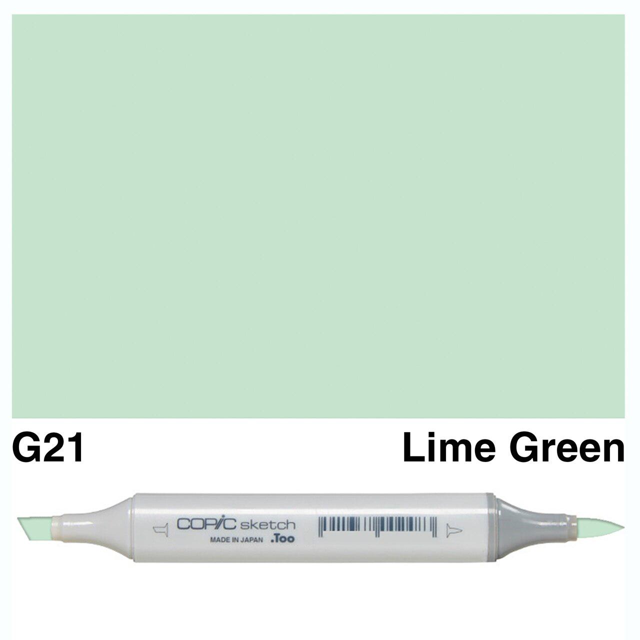 Copic - Sketch Marker - Lime Green - G21 – ScrapbookPal