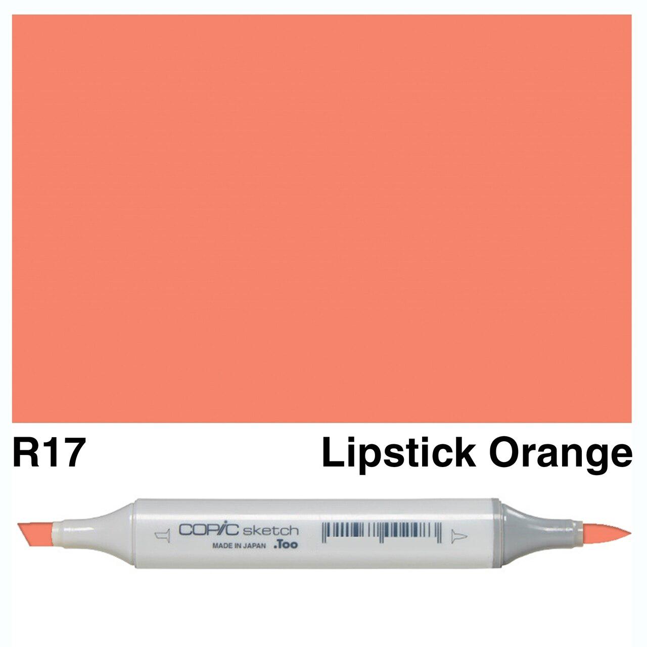 Copic - Sketch Marker - Lipstick Orange - R17 – ScrapbookPal
