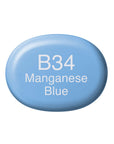 Copic - Sketch Marker - Manganese Blue - B34-ScrapbookPal