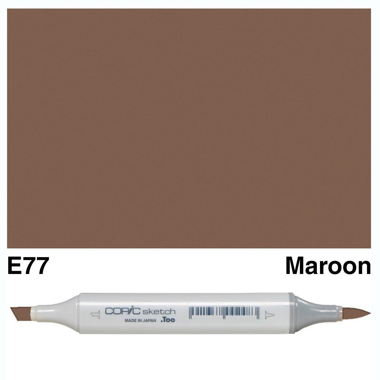 Copic - Sketch Marker - Maroon - E77-ScrapbookPal