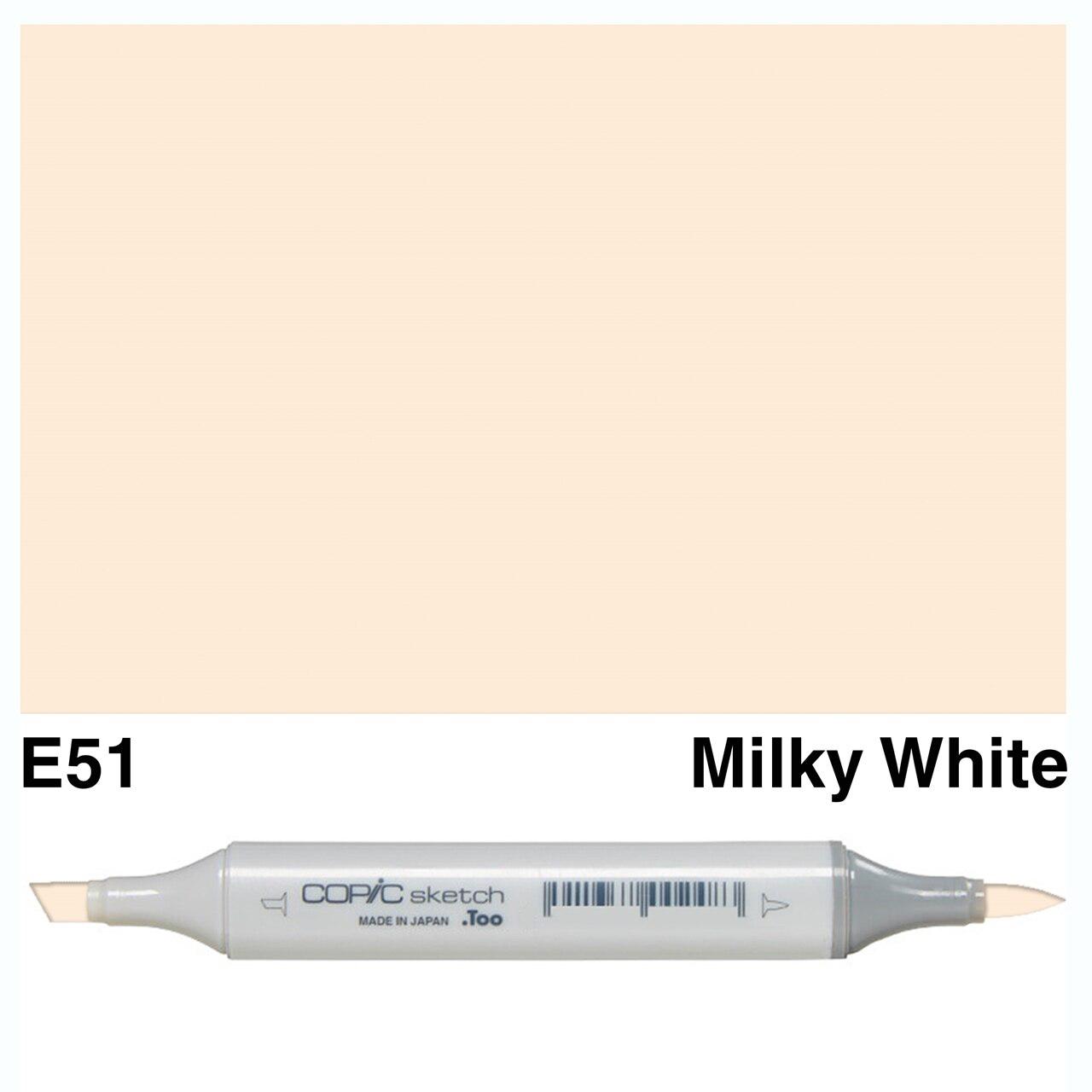 Copic - Sketch Marker - Milky White - E51-ScrapbookPal