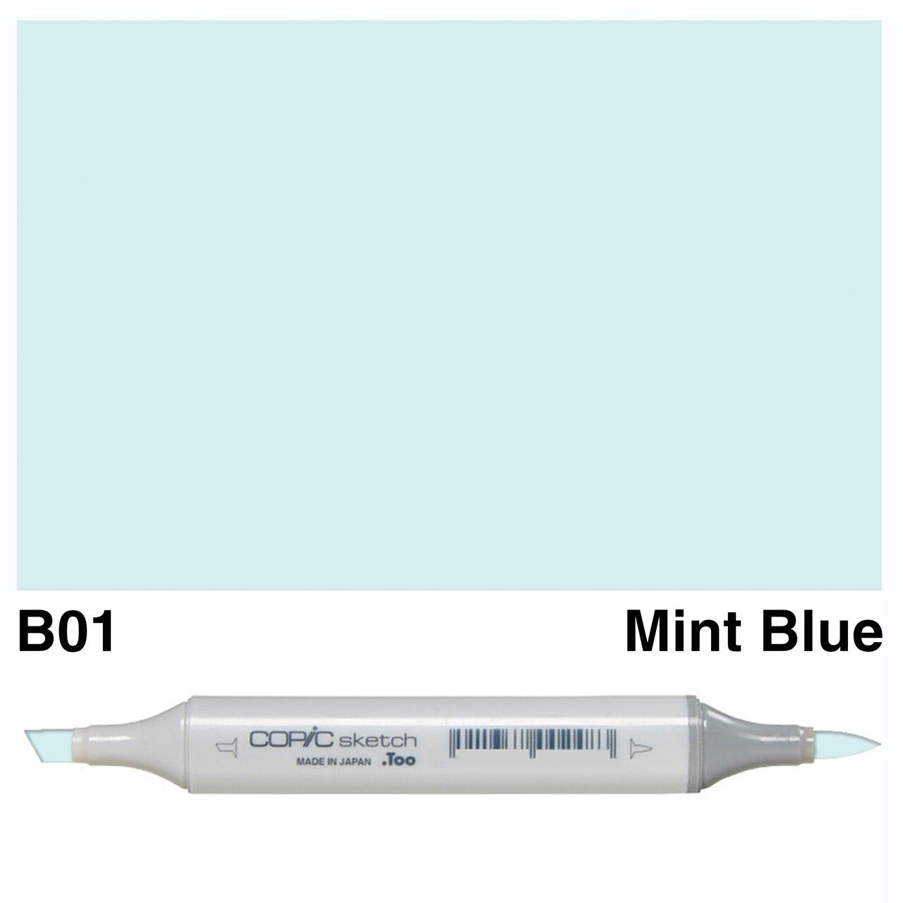 Copic - Sketch Marker - Mint Blue - B01-ScrapbookPal