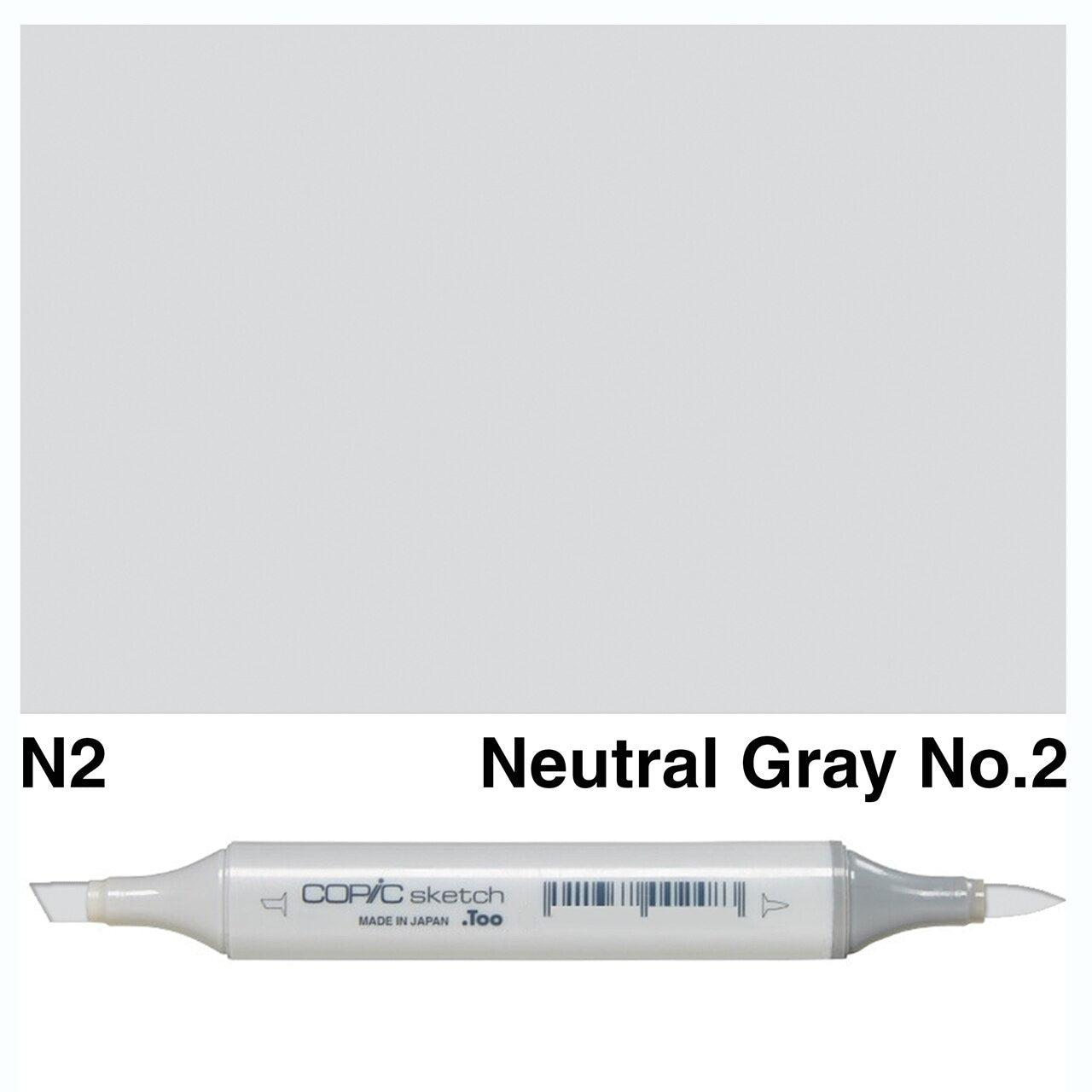 Copic - Sketch Marker - Neutral Gray No. 2 - N2-ScrapbookPal