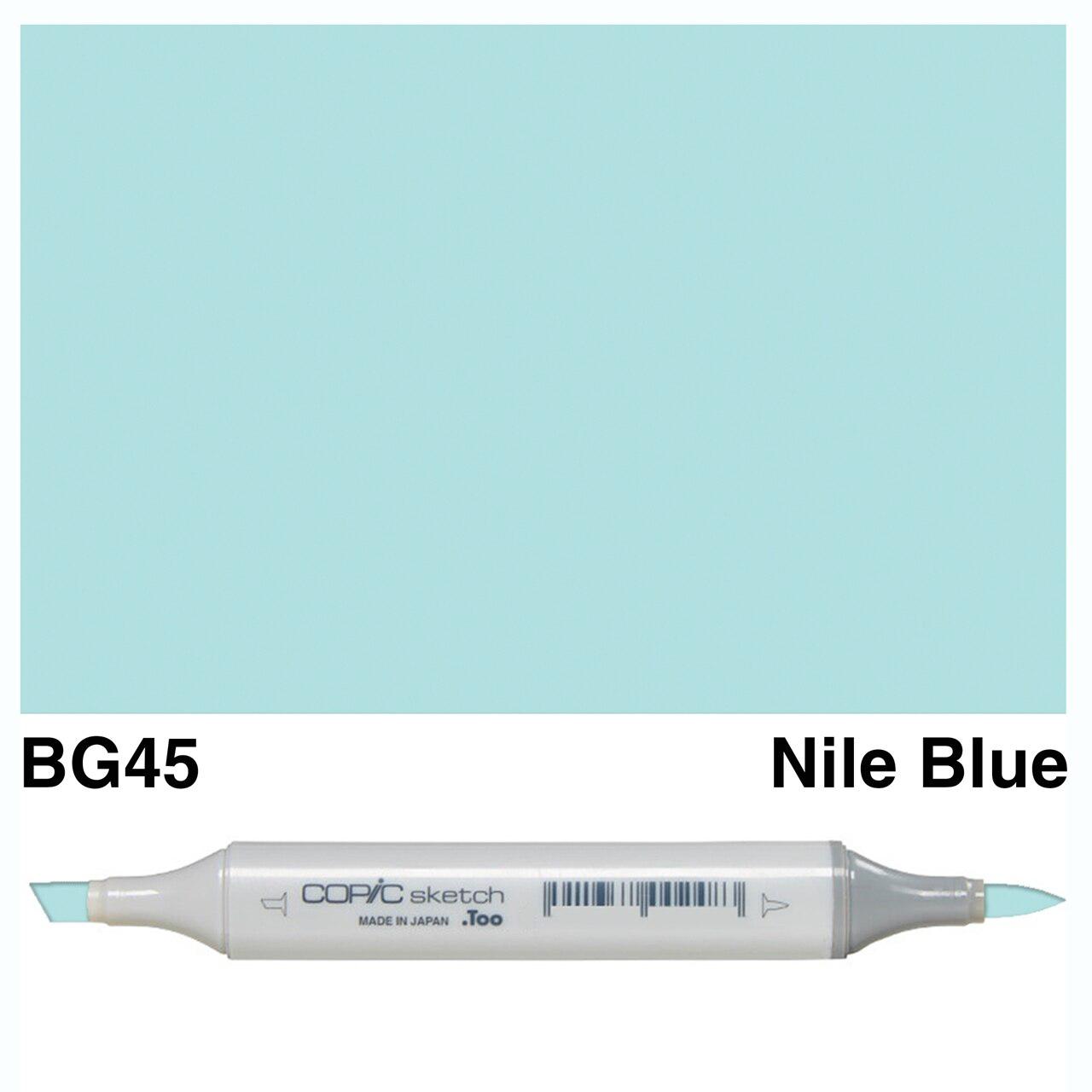 Copic - Sketch Marker - Nile Blue - BG45-ScrapbookPal