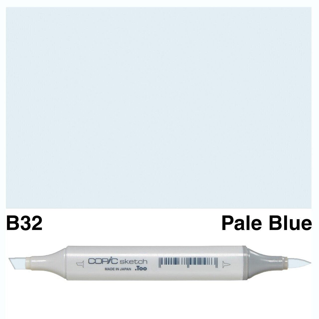 Copic - Sketch Marker - Pale Blue - B32-ScrapbookPal