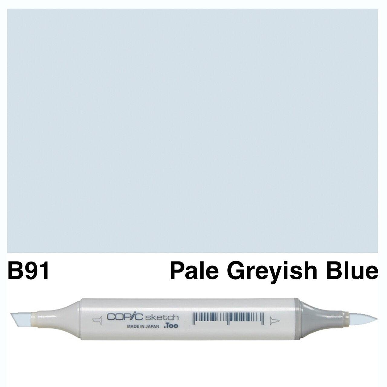 Copic - Sketch Marker - Pale Grayish Blue - B91-ScrapbookPal