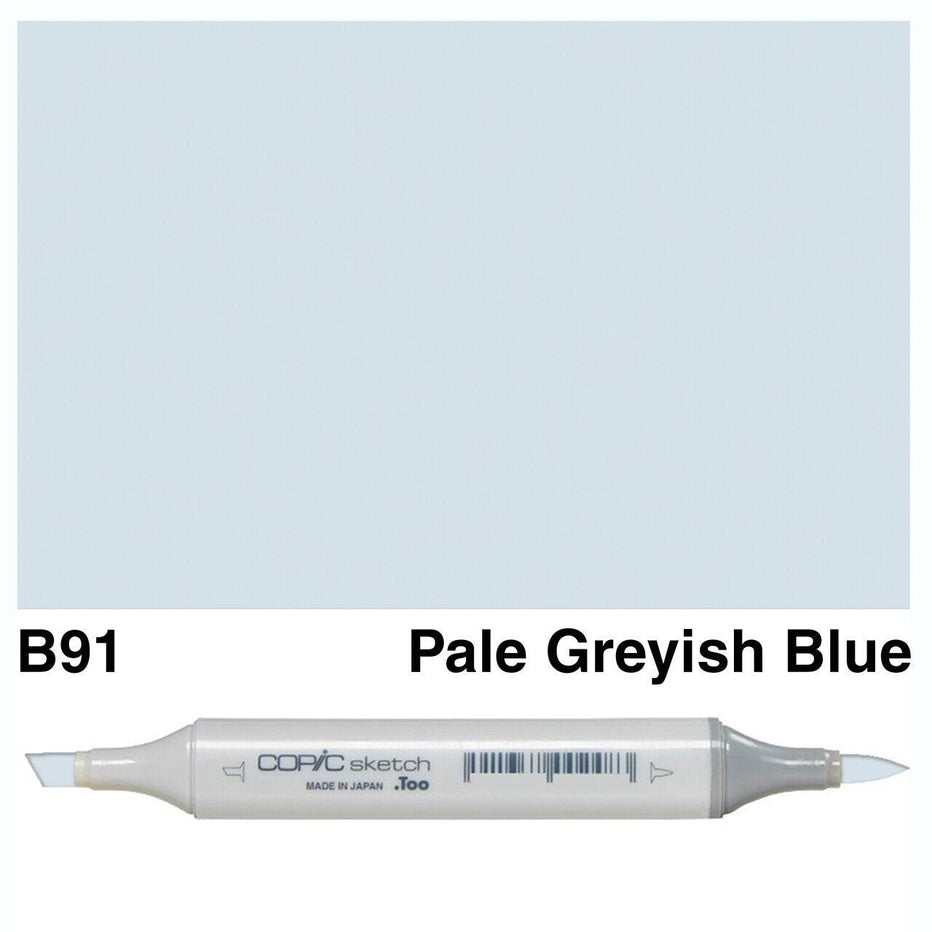 Copic Sketch Marker Pale Grayish Blue B91 ScrapbookPal