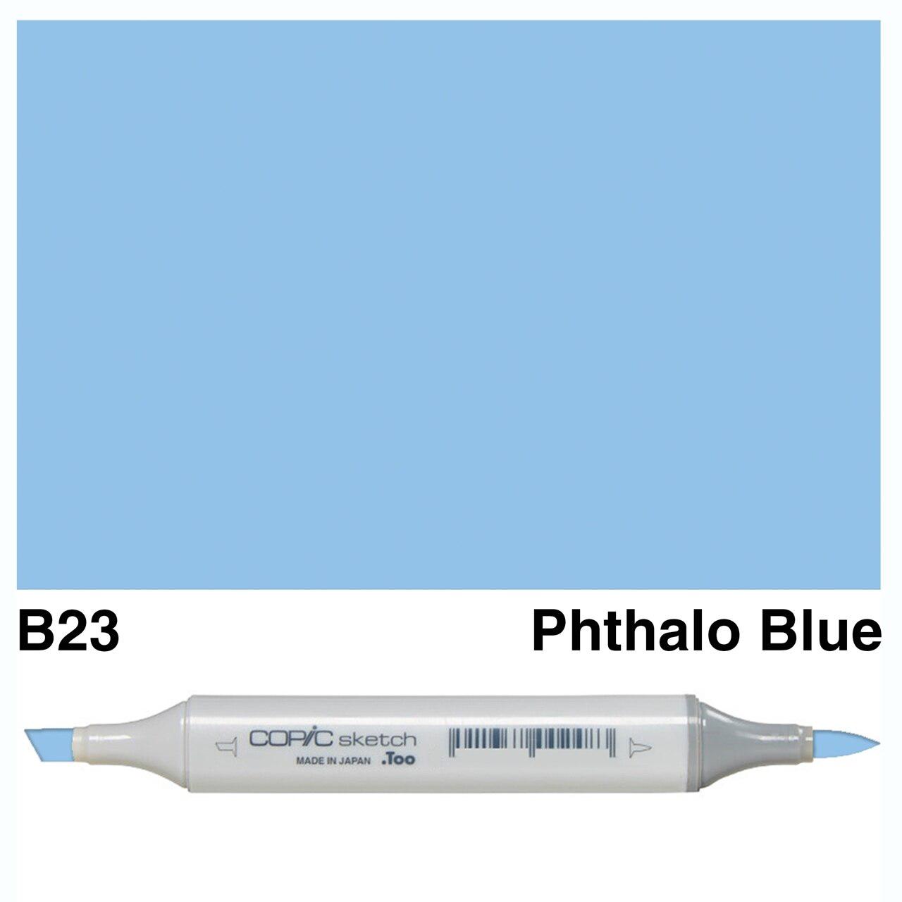 Copic - Sketch Marker - Phthalo Blue - B23-ScrapbookPal