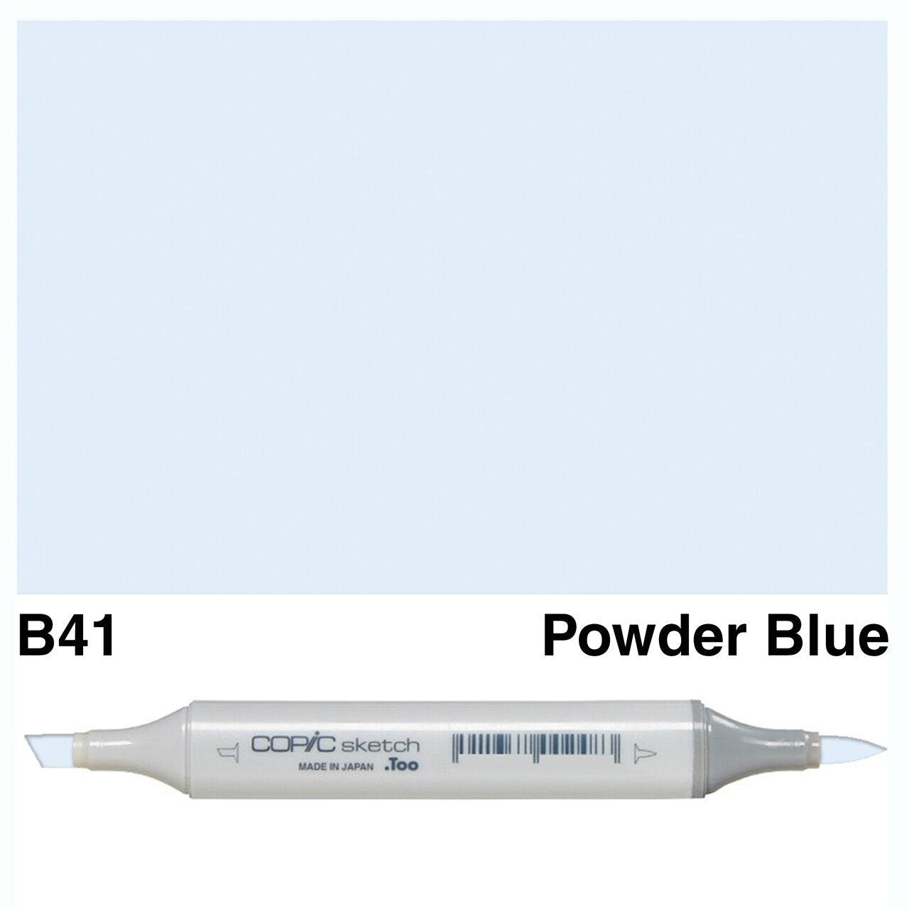 Copic - Sketch Marker - Powder Blue - B41-ScrapbookPal