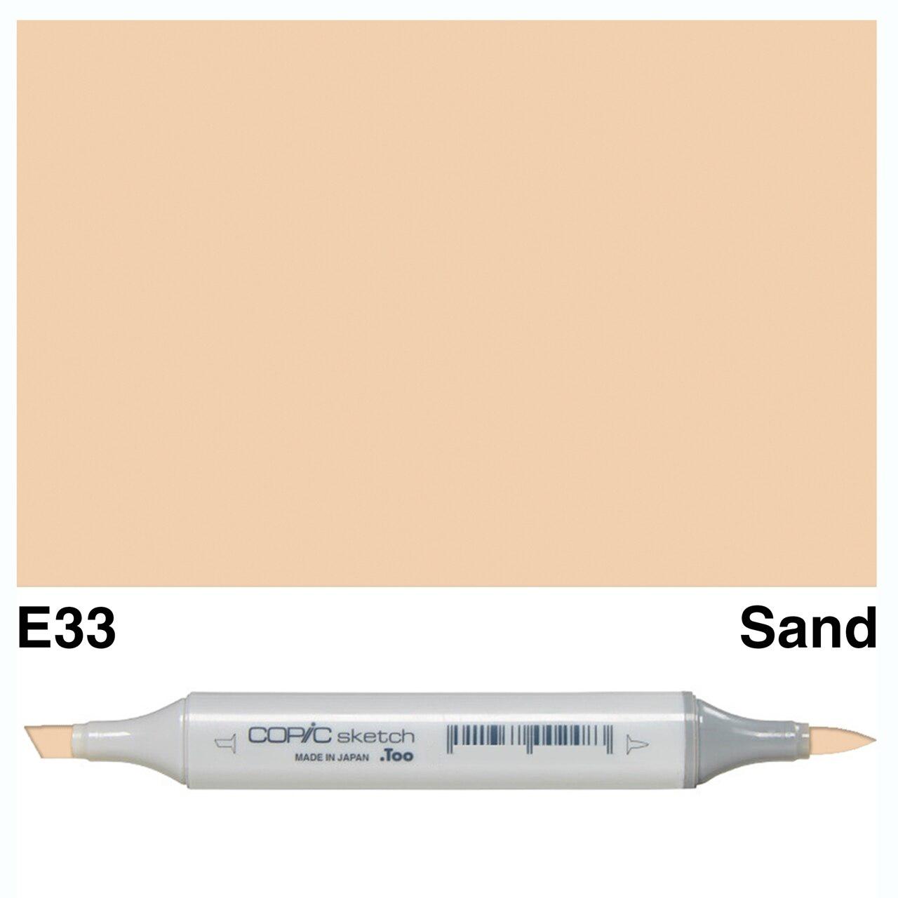 Copic - Sketch Marker - Sand - E33-ScrapbookPal