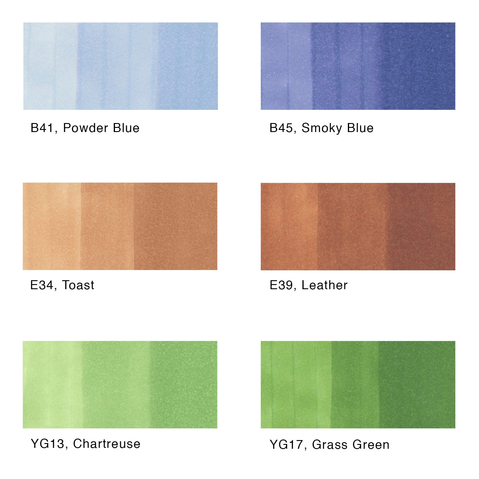Copic - Sketch Marker Set - Earth Essentials, 6 pk-ScrapbookPal