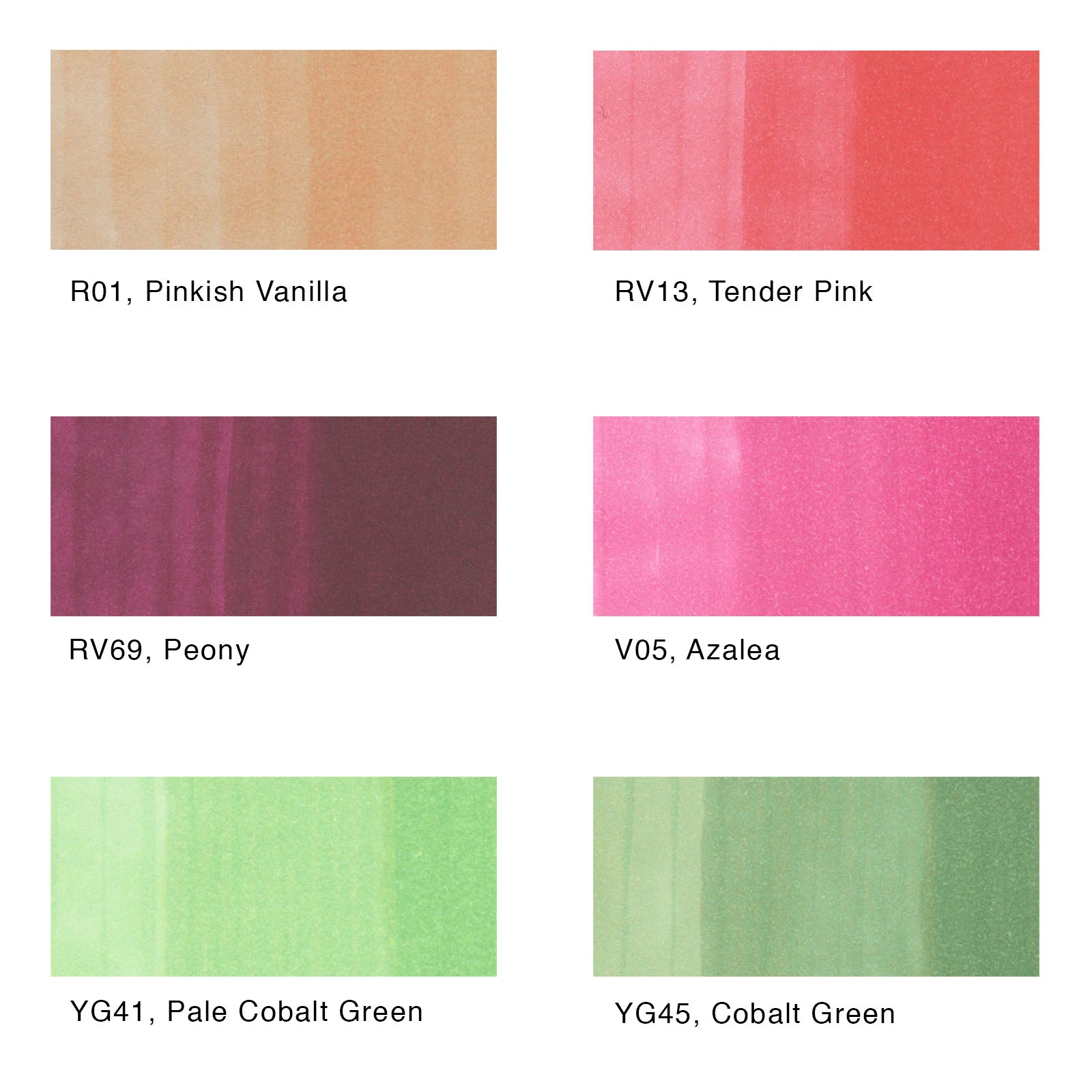 Copic - Sketch Marker Set - Floral Favorites 1, 6 pk-ScrapbookPal