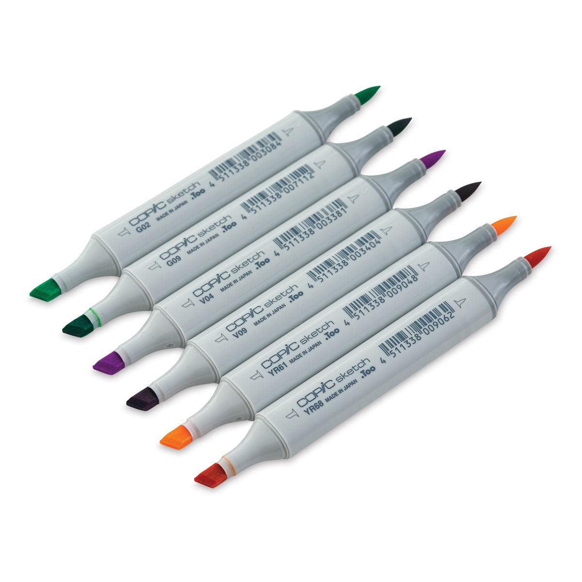 Copic - Sketch Marker Set - Secondary Tones, 6 pk-ScrapbookPal