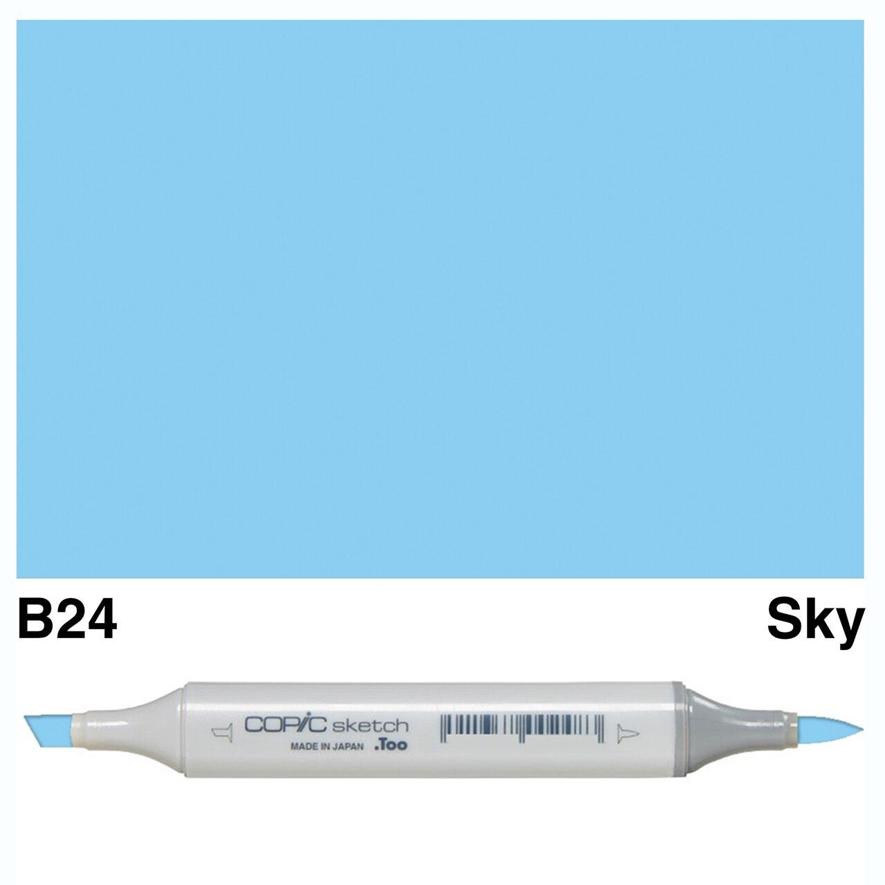 Copic - Sketch Marker - Sky - B24-ScrapbookPal