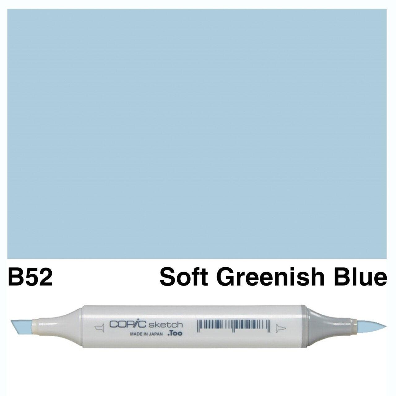 Copic - Sketch Marker - Soft Greenish Blue - B52-ScrapbookPal