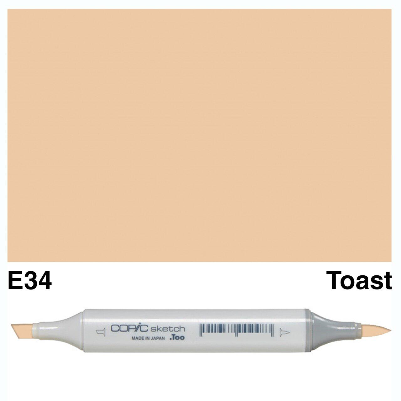 Copic - Sketch Marker - Toast - E34-ScrapbookPal