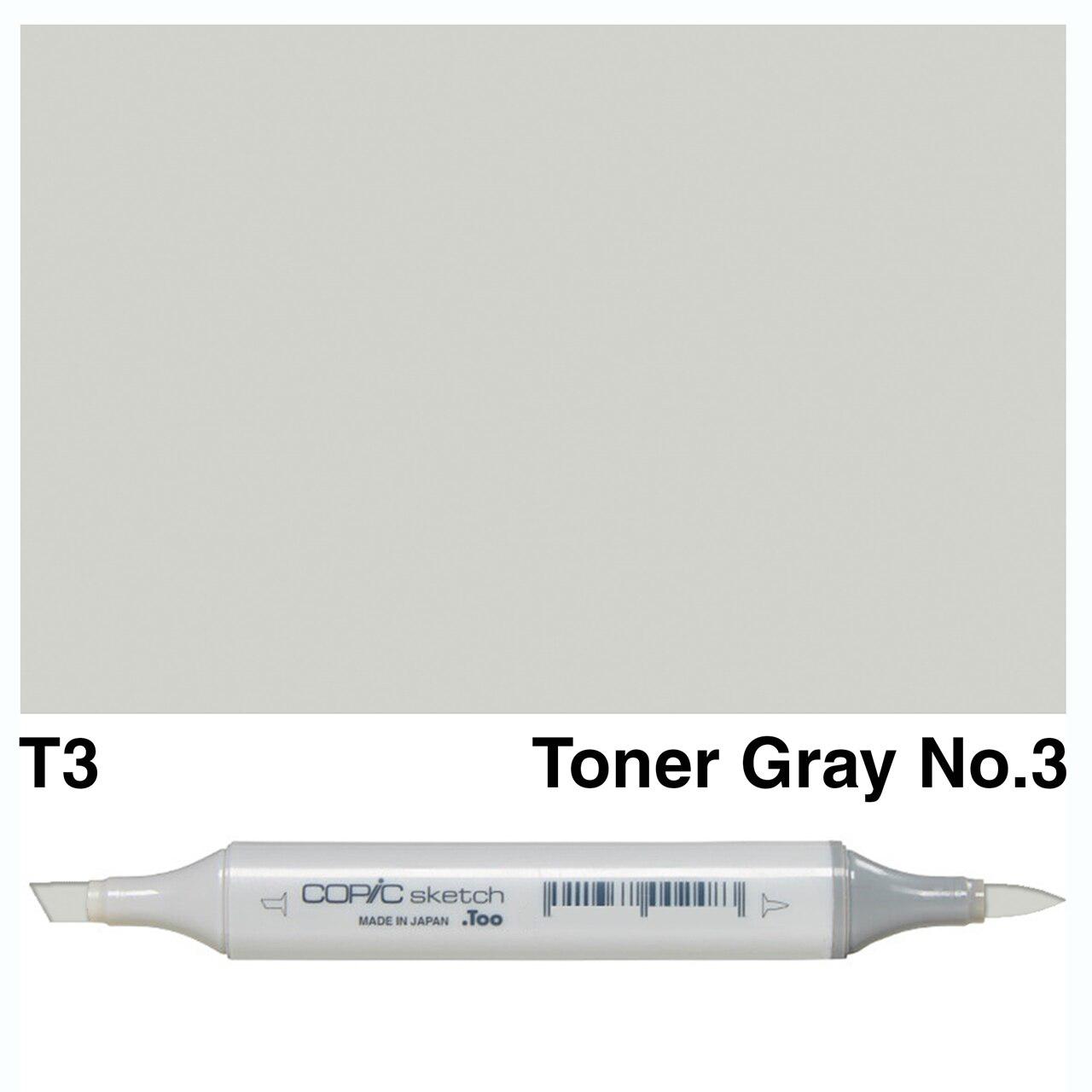 Copic - Sketch Marker - Toner Gray No. 3 - T3-ScrapbookPal