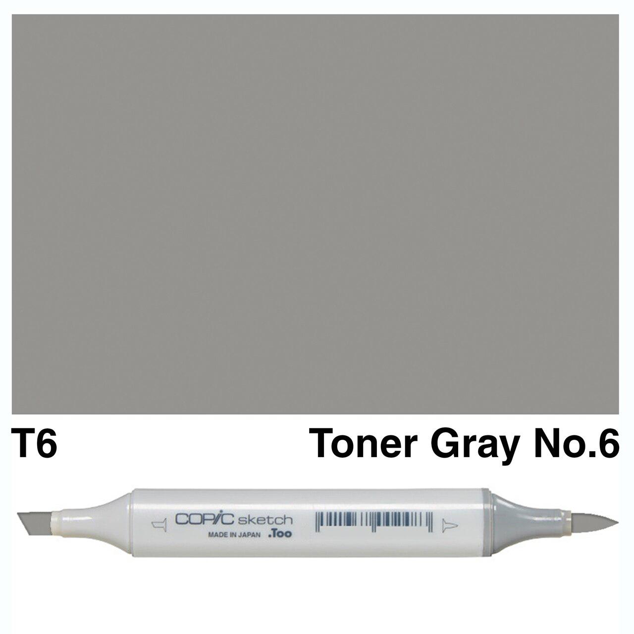 Copic - Sketch Marker - Toner Gray No. 6 - T6 – ScrapbookPal