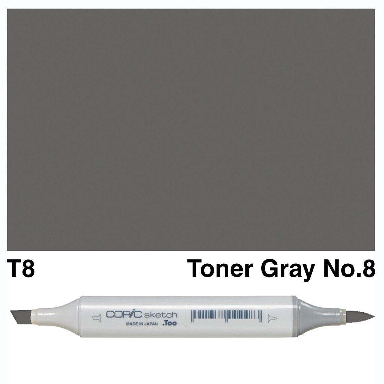 Copic - Sketch Marker - Toner Gray No. 8 - T8-ScrapbookPal