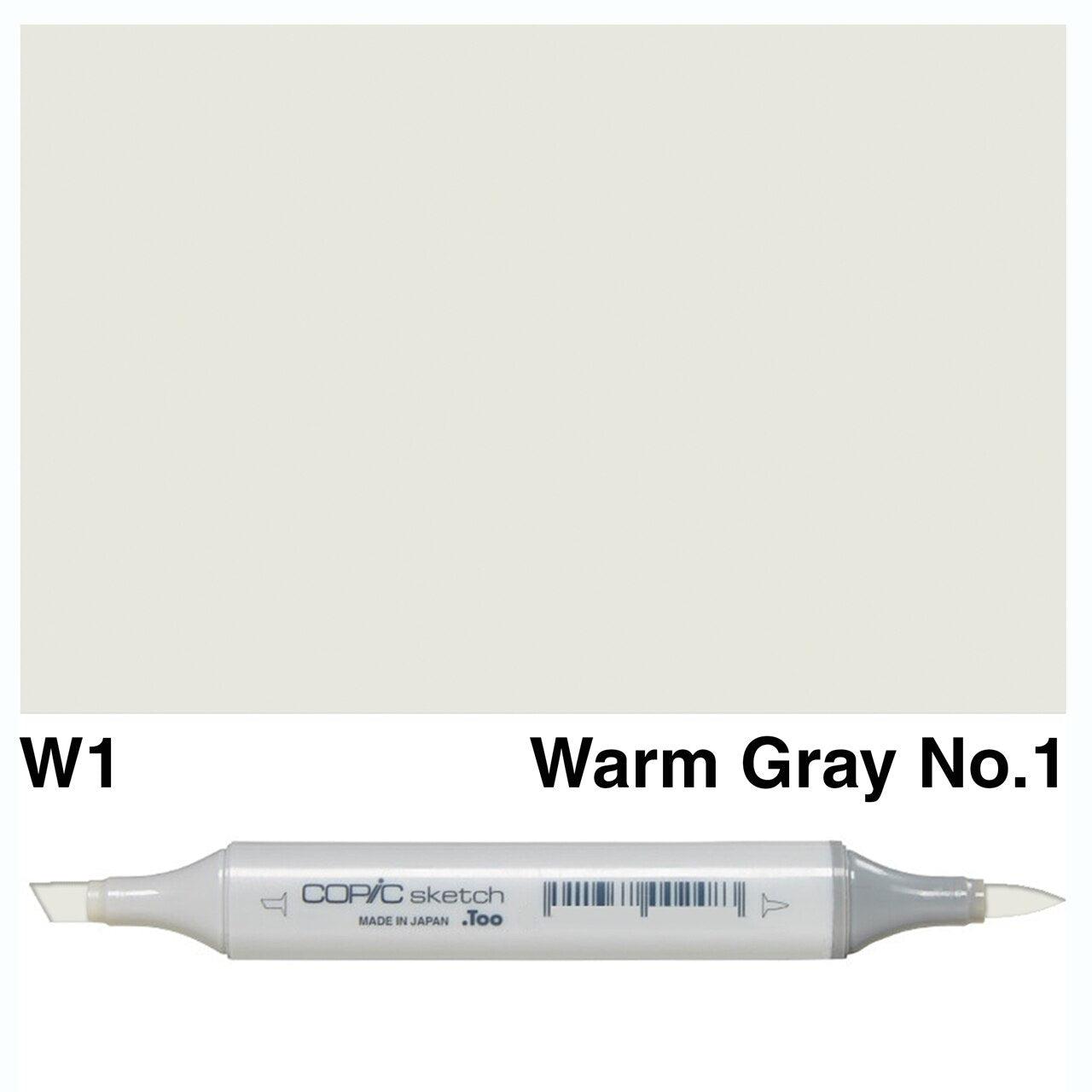 Copic - Sketch Marker - Warm Gray No. 1 - W1-ScrapbookPal