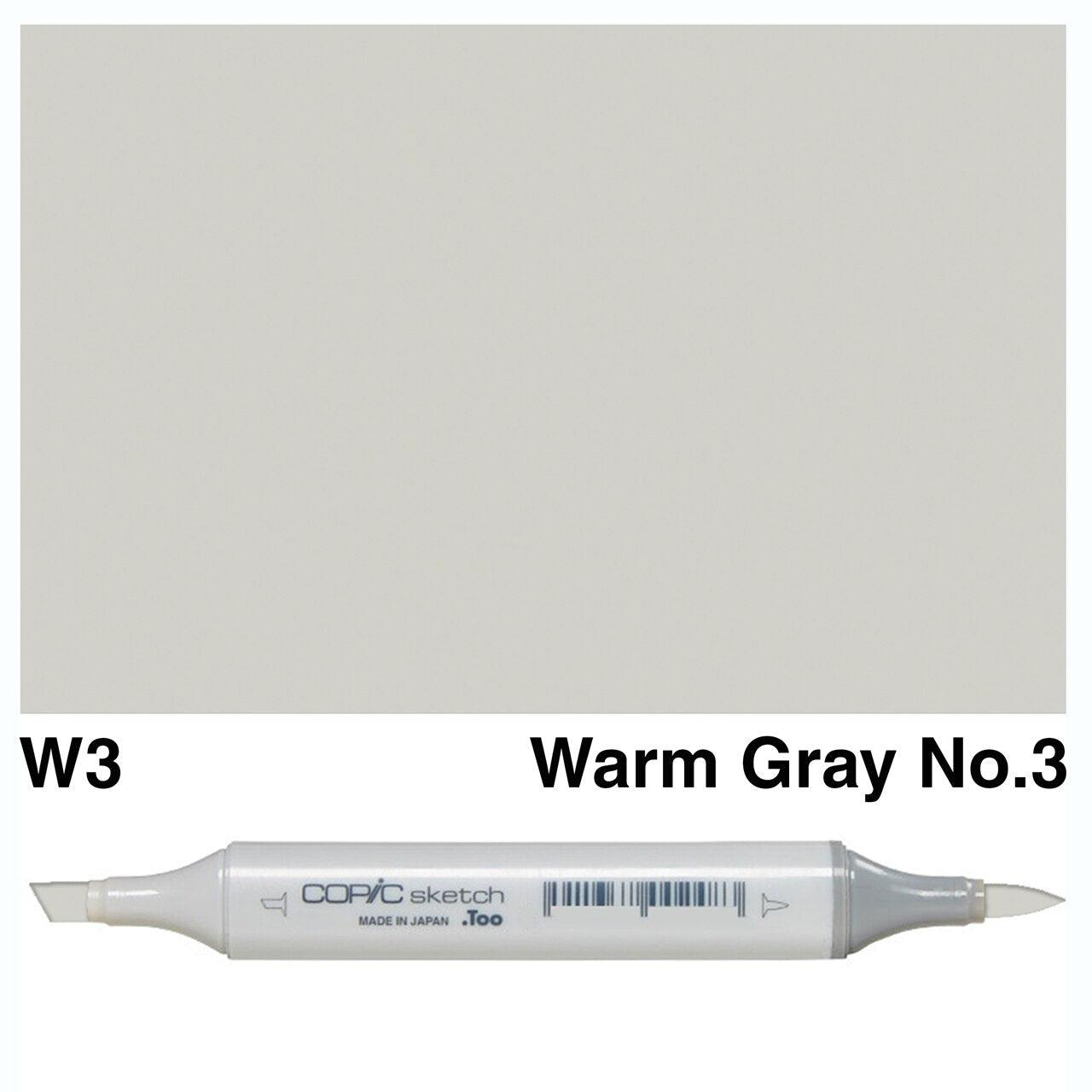 Copic - Sketch Marker - Warm Gray No. 3 - W3-ScrapbookPal