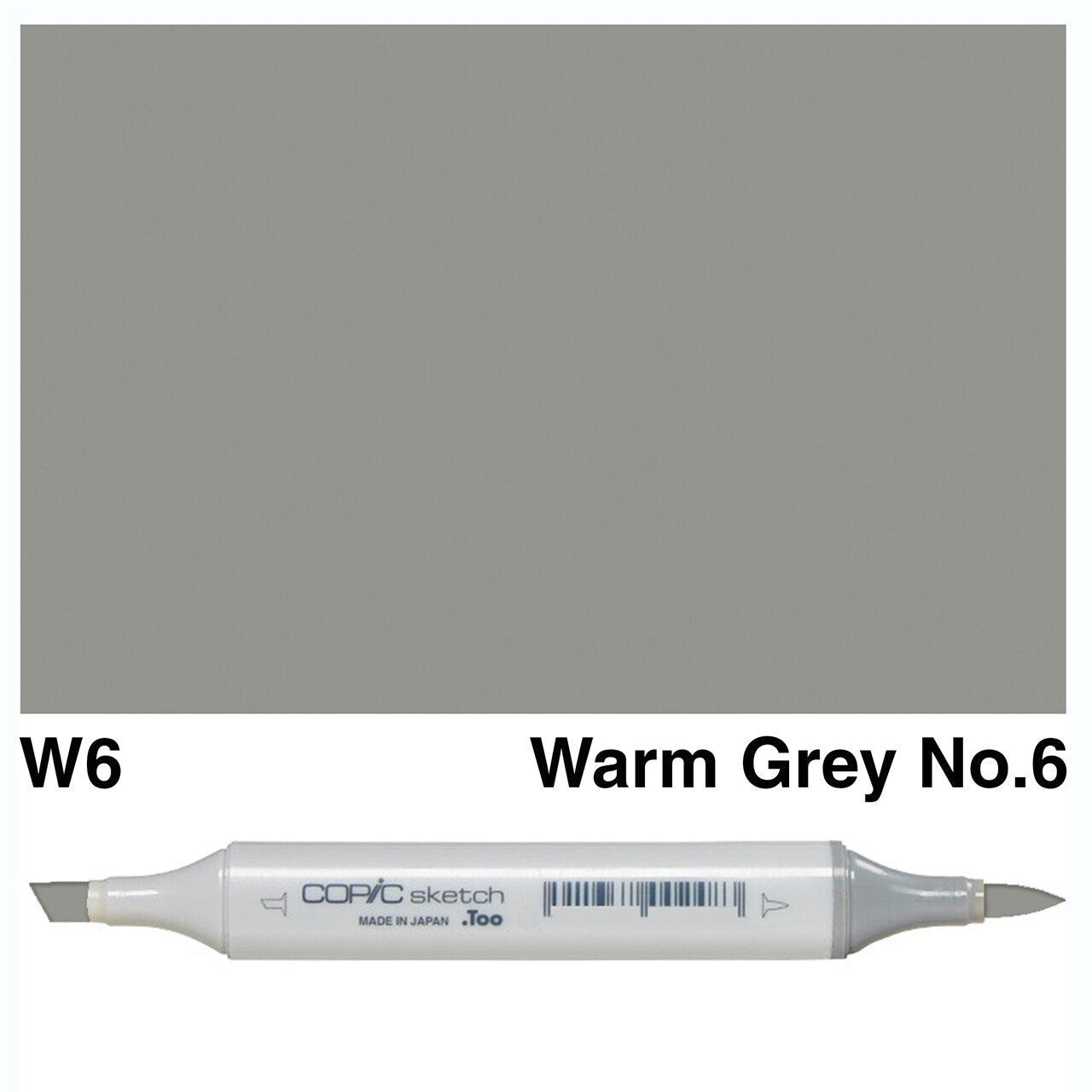 Copic - Sketch Marker - Warm Gray No. 6 - W6-ScrapbookPal