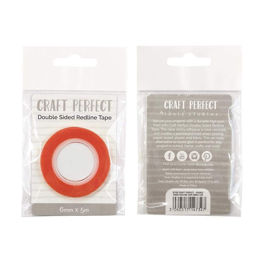 Craft Perfect - Double-Sided Redline Tape - 6mm x 5m-ScrapbookPal