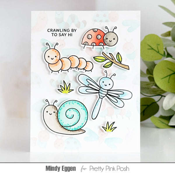 Pretty Pink Posh - Clear Stamps - Cute Bugs