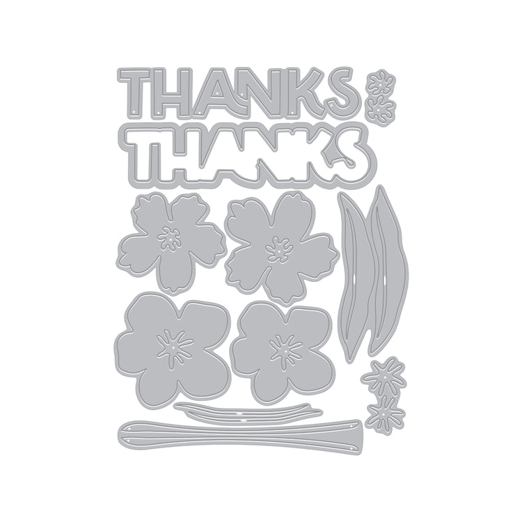 Hero Arts - Fresh Flowers Collection - Dies - Sweet Blooms - Scratch &amp; Dent