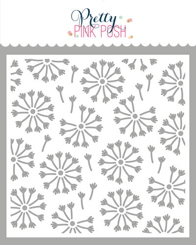 Pretty Pink Posh - Stencils - Dandelion Background