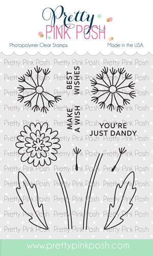 Pretty Pink Posh - Clear Stamps - Dandelions