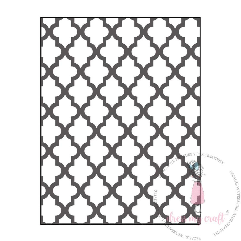 Dress My Craft - Embossing Folder - Lattice-ScrapbookPal