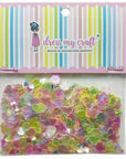 Dress My Craft - Shaker Elements - Rainbow Heart Sequins-ScrapbookPal