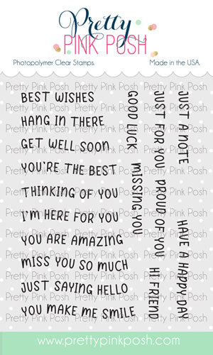 Pretty Pink Posh - Clear Stamps - Everyday Banner Greetings