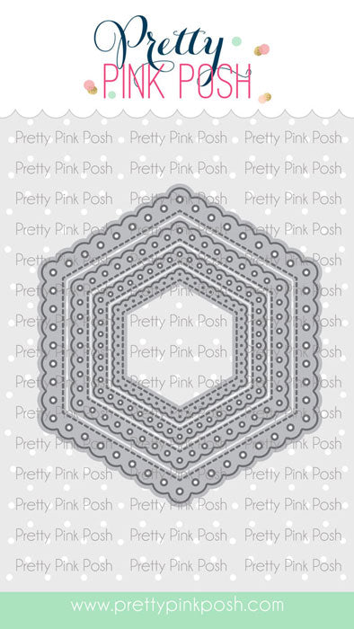 Pretty Pink Posh - Dies - Eyelet Hexagons
