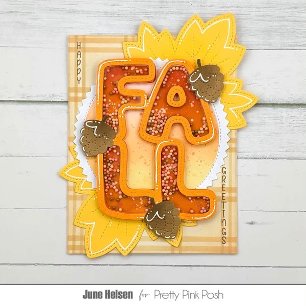 Pretty Pink Posh - Clear Stamps - Upright Greetings: Fall