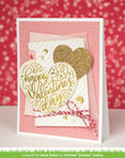 Lawn Fawn - Hot Foil Plates - Foiled Sentiments: Happy Valentine's Day