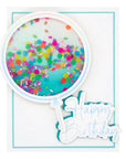 Spellbinders - It’s My Party - Glimmer Hot Foil Plate & Die Set - Giant Party Balloon