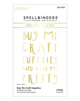 Spellbinders - Glimmer Cardfront Sentiments Collection - Glimmer Hot Foil Plate - Buy Me Craft Supplies