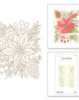 Spellbinders - Glimmer for the Holidays Collection - Glimmer Hot Foil Plate - Full Bloom Poinsettia