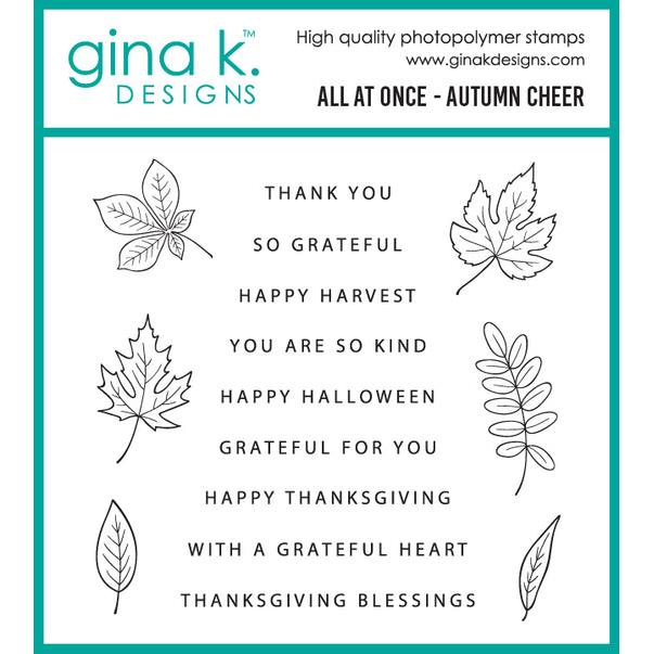 Gina K. Designs - Clear Stamps - All At Once - Autumn Cheer-ScrapbookPal