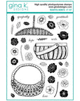 Gina K. Designs - Clear Stamps - Beautiful Baskets-ScrapbookPal