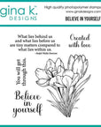 Gina K. Designs - Clear Stamps - Believe in Yourself-ScrapbookPal