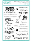 Gina K. Designs - Clear Stamps - Big Congrats-ScrapbookPal